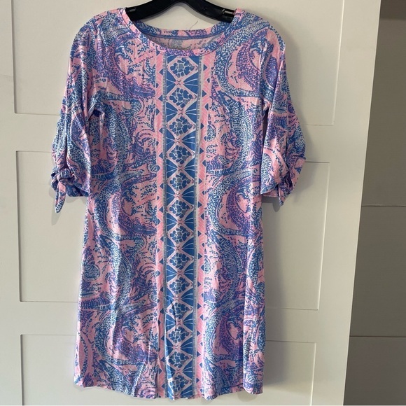 Lilly Pulitzer Preston 3/4 sleeve shift dress maybe gator 30149 - Picture 2 of 8